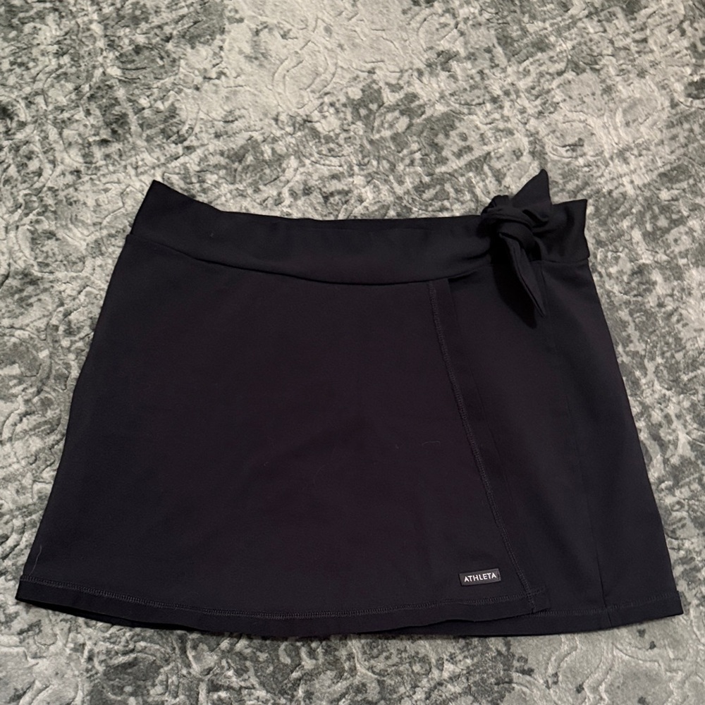Athleta Black Active Mini Skort with Side Tie